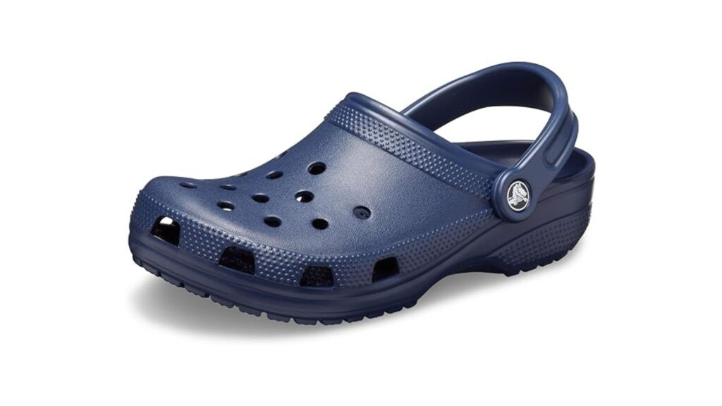 "Close-up of Crocs Unisex-Adult Classic Clogs showcasing their comfort, durable sole, and stylish design in a variety of colors."