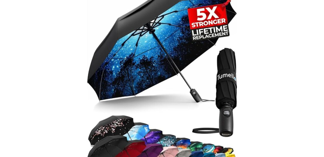Strong & Compact Travel Umbrella – Ultimate Wind Protection